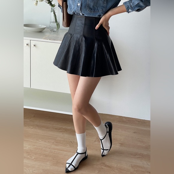 Leather skirt pants - Picture 3 of 6